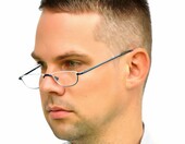 Mini Brille – okulary do czytania w kształcie półksiężyca, +2,5 – zdjęcie 3