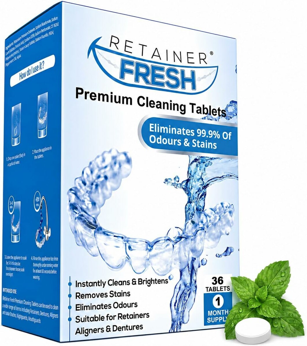 Retainer Fresh 36 szt. – tabletki do czyszczenia aparatów i protez
