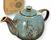 Urban Lifestyle Swansea imbryk porcelanowy 1,1 l z zaparzaczem, morska zieleń – zdjęcie 1