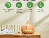 Aidodo Dyfuzor ultradźwiękowy olejków eterycznych 500 ml z podświetleniem LED – zdjęcie 2