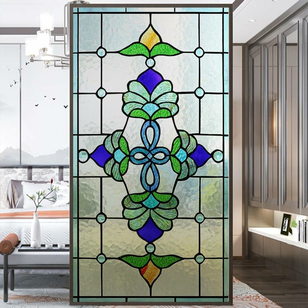 Acmore Folia okienna matowa witrażowa 60x100 cm, statyczna, bez kleju