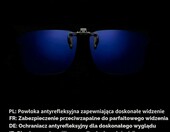 CREYESTAL – nakładka clip-on na okulary, polaryzacyjna, UV400 – zdjęcie 2