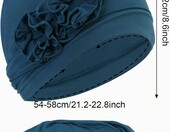 XEPST Turbany na głowę damskie, zestaw 4 szt., wzór kwiatowy – zdjęcie 2