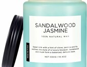 M&SENSE świeca zapachowa sojowa 550 g, drzewo sandałowe i jaśmin, 2 knoty – zdjęcie 1
