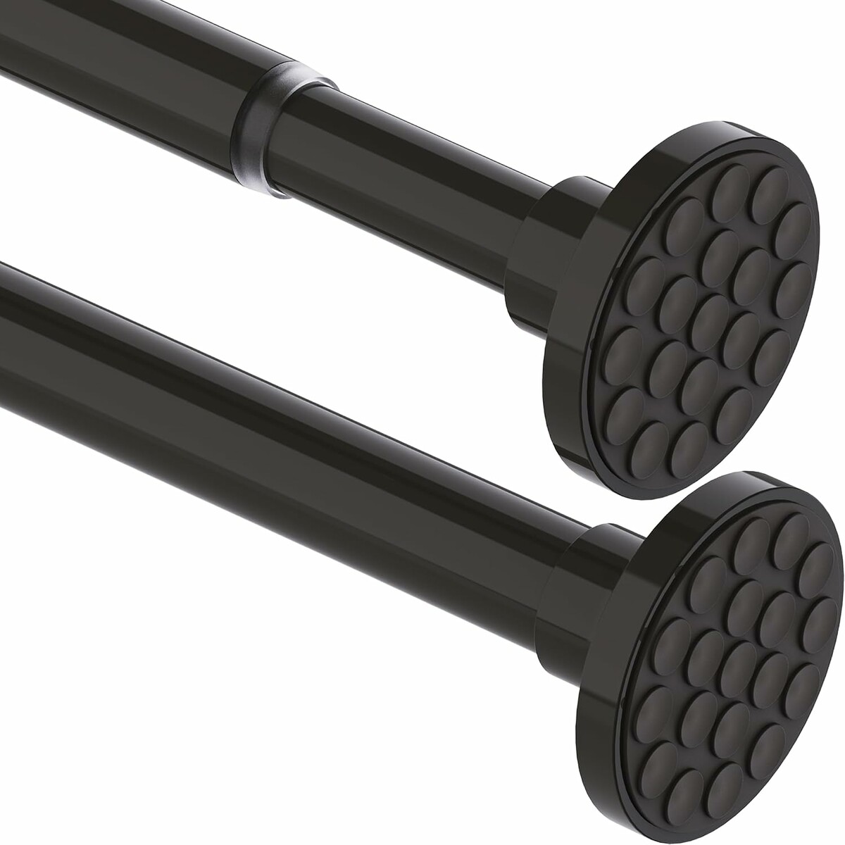 Aiitomg Karnisz napinany bez wiercenia 85-155 cm, czarny, Ø 32 mm