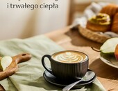 Cosumy zestaw 6 filiżanek do cappuccino 200 ml ze spodkami, czarne – zdjęcie 2