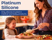 Ziruma Silikonowe przybory kuchenne 4 szt. - łopatka, łyżki, rdzeń stalowy, beżowe – zdjęcie 2