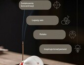 JanYoo Drewniany uchwyt na kadzidełka w kształcie kota, orzech włoski – zdjęcie 5