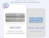 Cloud Pillow Ręczniki bawełniane 70x140 cm, komplet 2 szt., jasnoszare – zdjęcie 4
