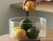DXIA salaterka szklana XL 3700 ml, śr. 23 cm - miska do sałatek i makaronu – zdjęcie 1