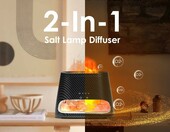 SALKING Lampa solna 2w1 z dyfuzorem olejków i efektem płomienia, 150 ml – zdjęcie 3