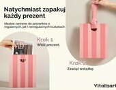 Vitalizart papierowe torby na prezenty 10 szt. – z uchwytami i wstążką – zdjęcie 4