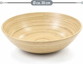 com-four miski bambusowe okrągłe 30 cm, komplet 2 szt., naturalne – zdjęcie 2
