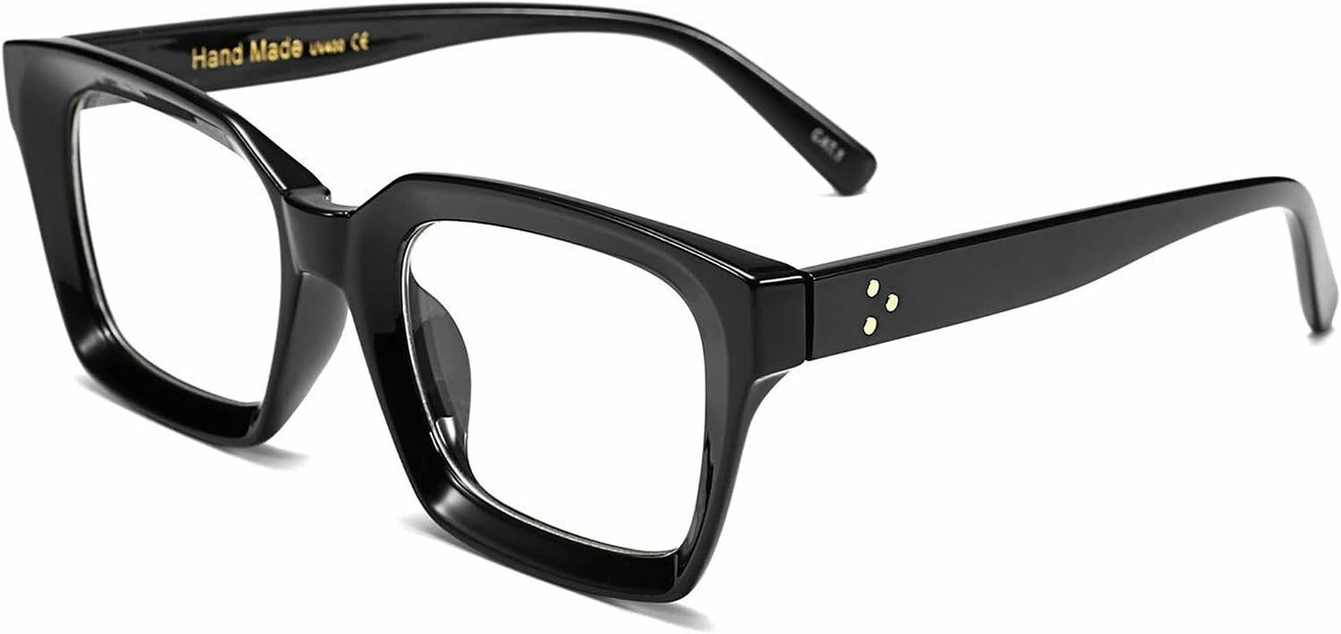 FEISEDY B2461 oprawki okularowe kwadratowe czarne unisex