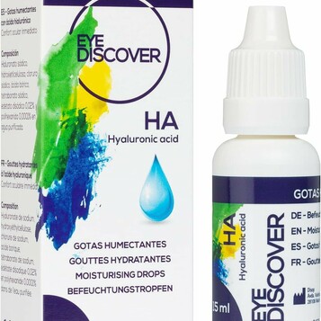 EYE DISCOVER krople nawilżające do oczu z kwasem hialuronowym 15 ml