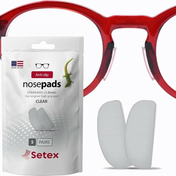 Setex Gecko Grip 5 par nosków do okularów przezroczyste