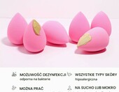 AOA Studio zestaw 6 gąbek do makijażu, bez lateksu, różowe – zdjęcie 5