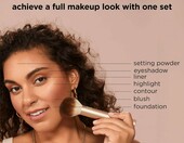 Real Techniques Au Naturale - zestaw 9 pędzli do makijażu, złoty – zdjęcie 2