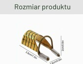 Szablony do przedłużania paznokci – aluminiowe, złote, 10 szt. – zdjęcie 2