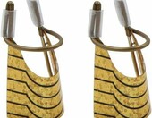 Szablony do przedłużania paznokci – aluminiowe, złote, 10 szt. – zdjęcie 3