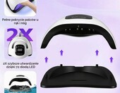 Zaxiva Lampa UV LED do paznokci 320W, suszarka 72 diody – zdjęcie 5