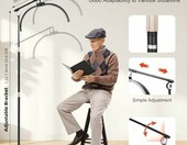 HINOPY Lampa kosmetyczna LED z półksiężycem, na kółkach – zdjęcie 5