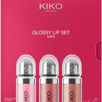 Kiko Milano Glossy Lip Set Mini - zestaw 3 błyszczyków do ust