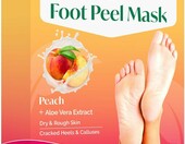 PLANTIFIQUE Maski peelingujące do stóp 2 pary – peeling z brzoskwinią – zdjęcie 1