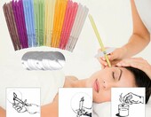 JINBOSHI Naturalne świece do uszu 32 szt. – zestaw z dyskami ochronnymi – zdjęcie 5
