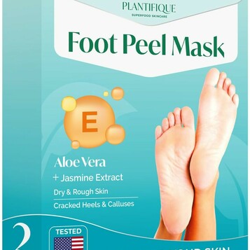 PLANTIFIQUE skarpetki złuszczające do stóp, 2 pary – peeling z witaminami