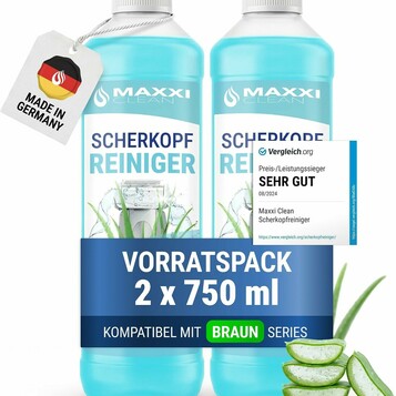 Maxxi Clean płyn do czyszczenia głowic golarek 2x1000 ml