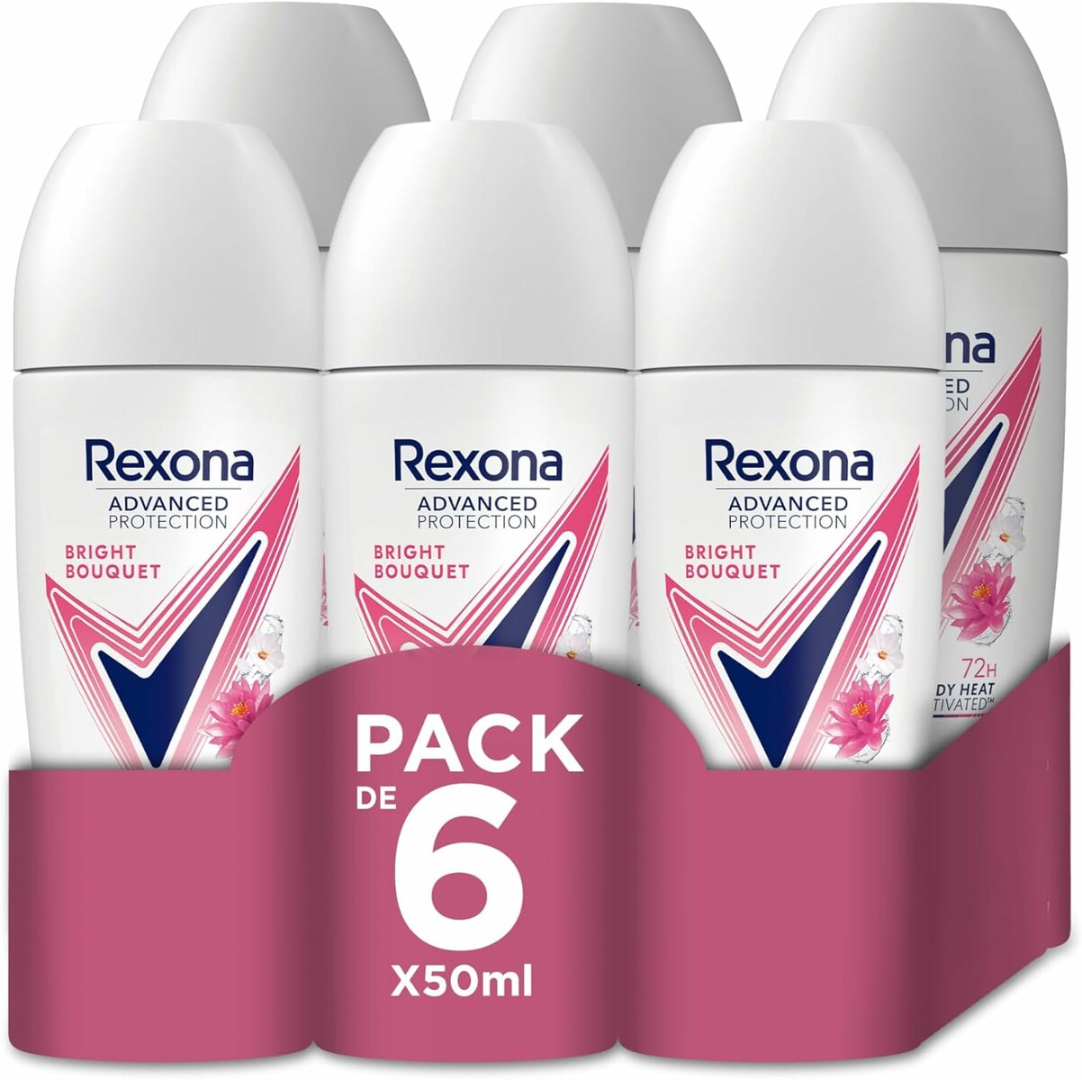 Rexona Advanced Protection Jasny Bukiet 6x50 ml – dezodorant damski