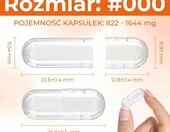 Angtai JN Puste kapsułki żelatynowe rozmiar 000, 500 szt. – zdjęcie 2