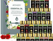 Aeshory Zestaw 24 olejków eterycznych 5 ml – do dyfuzora i aromaterapii – zdjęcie 1