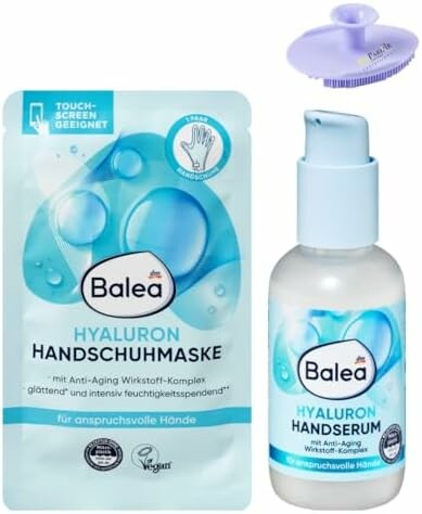Balea Professional Hyaluron Zestaw do pielęgnacji dłoni – maska i serum