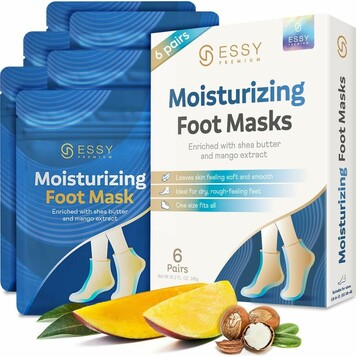 Essy skarpetki nawilżające do stóp 6 par – masło shea i mango