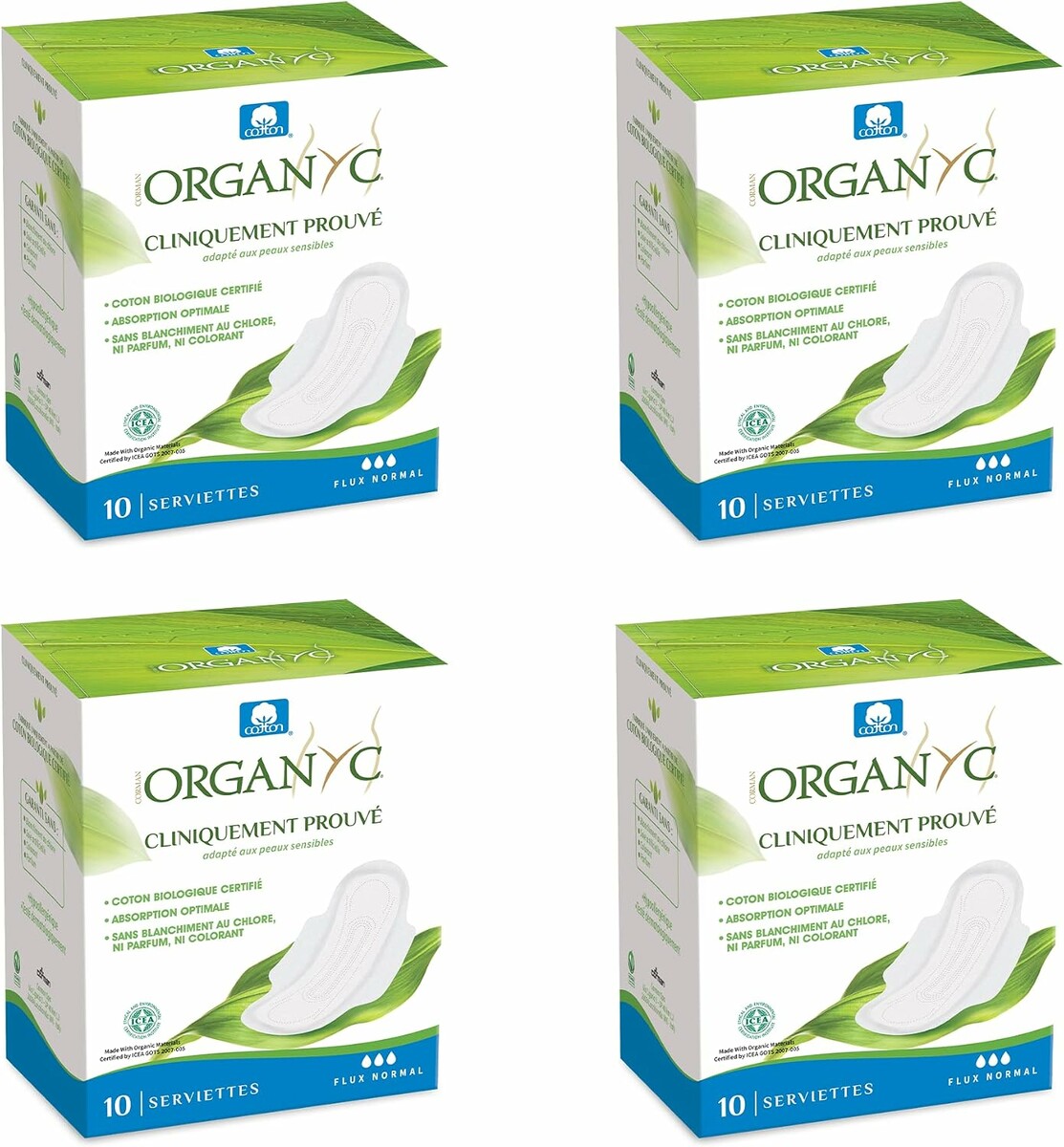 Organyc Podpaski dzienne ze 100% bawełny organicznej 40 szt.