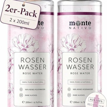 Monte Nativo woda rozana 2x200 ml - hydrolat do twarzy