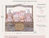 Accentra Secret Garden 8-częściowy zestaw prysznicowy w koszu – zdjęcie 4