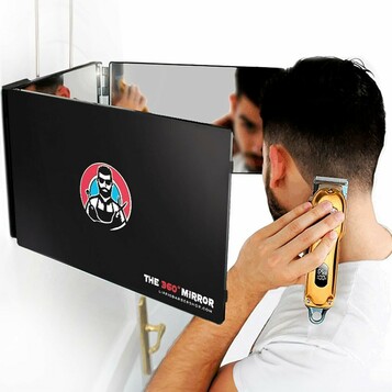Lipfi's BarberShop lustro fryzjerskie 360 trójdzielne 3-stronne