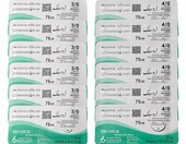 MJW International Nici chirurgiczne jedwabne 3/0 i 4/0 z igla, 12 szt. – zdjęcie 1