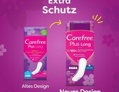 Carefree Wkładki higieniczne Plus Long 5x40 szt. – zdjęcie 2