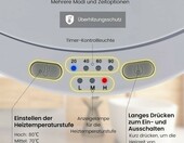 COSTWAY Elektryczny podgrzewacz recznikow 23 l z timerem – zdjęcie 5