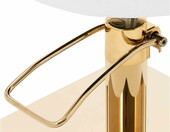 physa Penryn White & Gold krzesło fryzjerskie z podnóżkiem – zdjęcie 3