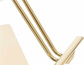 physa Penryn White & Gold krzesło fryzjerskie z podnóżkiem – zdjęcie 4