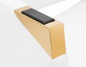 physa Penryn White & Gold krzesło fryzjerskie z podnóżkiem – zdjęcie 5
