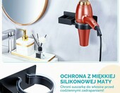 YYBO uchwyt ścienny na suszarkę i prostownicę, samoprzylepny – zdjęcie 5