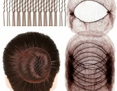 Hontaog Siatki na wlosy 20 szt. z 40 spinkami - komplet do koka – zdjęcie 1