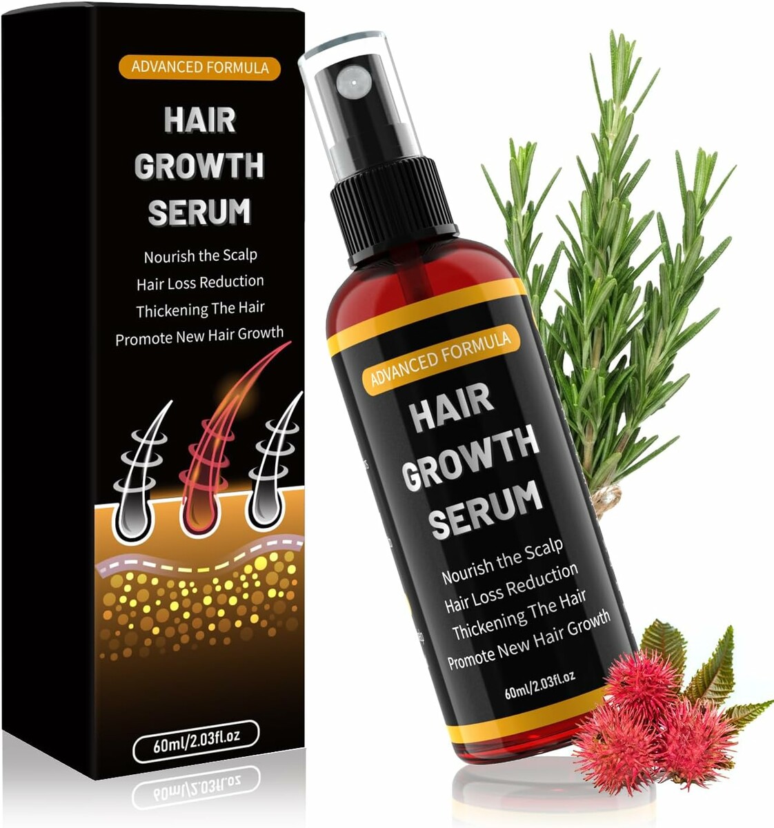 Rouclo Serum z rozmarynem 60 ml - kuracja zagesczajaca wlosy