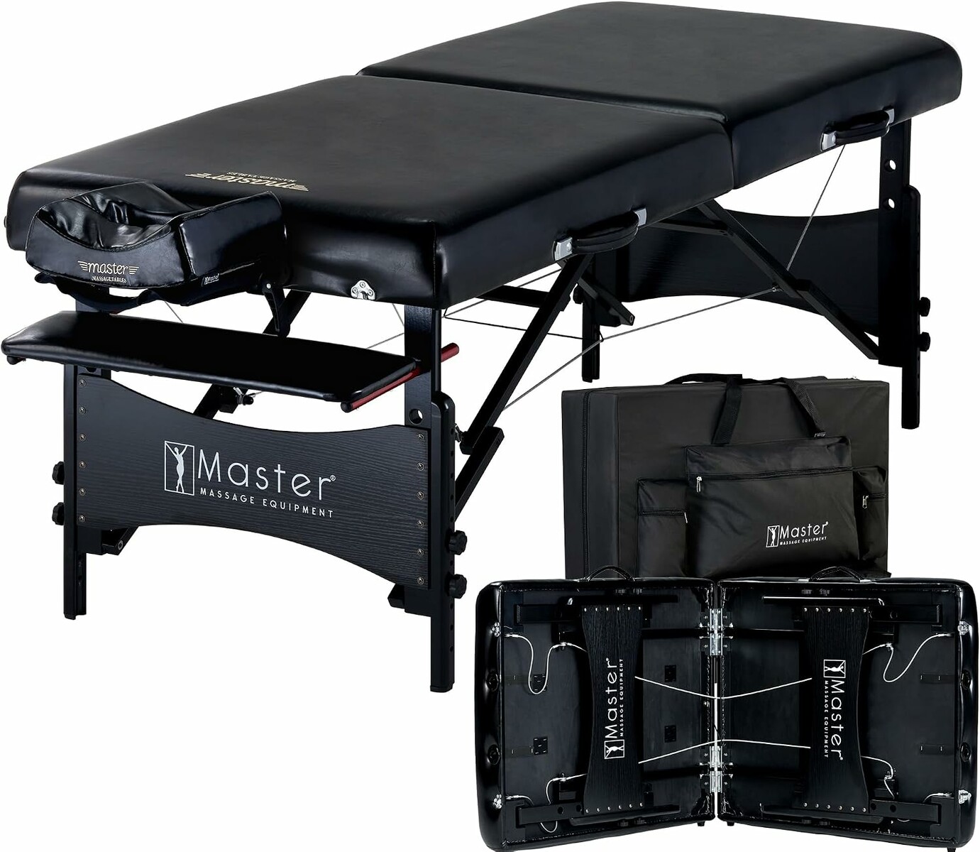 Master Massage Galaxy - przenosny stol do masazu 76 cm, czarny